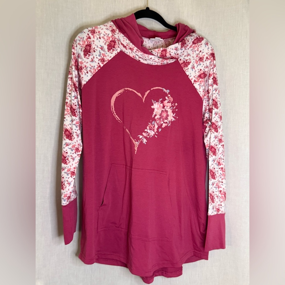 LuLaRoe Pink Floral Accent Amber